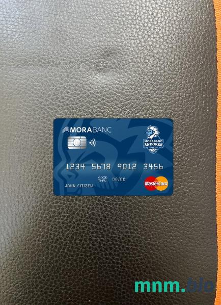 Andorra Morabank wygląd zdjęcia mastercard skan PSD + zdjęcie